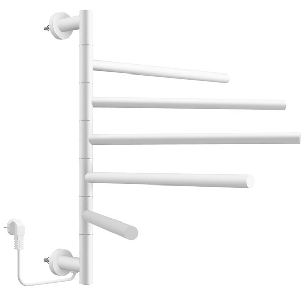 BPS-koupelny Elektrický kúpeľňový radiátor DORIAN WH 1 230W, 51,6x62,2 cm, biely