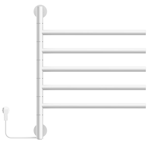 BPS-koupelny Elektrický kúpeľňový radiátor DORIAN WH 1 230W, 51,6x62,2 cm, biely