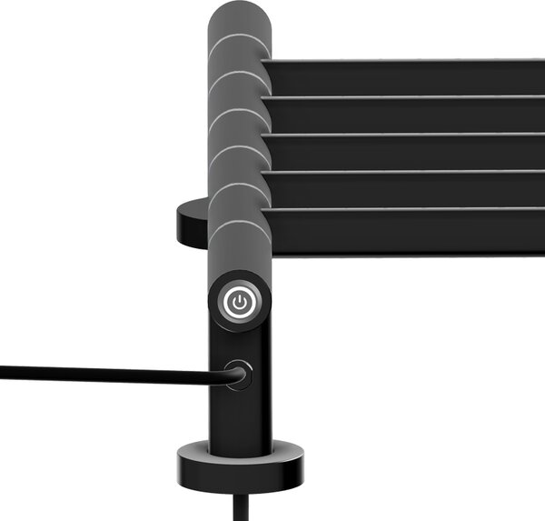 BPS-koupelny Elektrický kúpeľňový radiátor DORIAN BL 1 230W, 51,6x62,2 cm, čierny