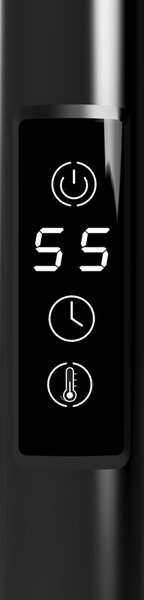 BPS-koupelny Elektrický kúpeľňový radiátor KASJAN BL 2 250W, 34,6x140,5 cm, čierny