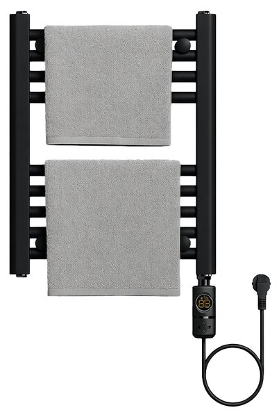 BPS-koupelny Elektrický kúpeľňový radiátor MANAM BL 300W, 40x50 cm, čierny
