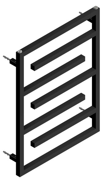 BPS-koupelny Kúpeľňový radiátor ANIKA BL 1 295W, 60x80 cm, čierny