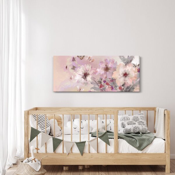 Obraz - Umelecká koláž s motýľmi (120x50 cm)