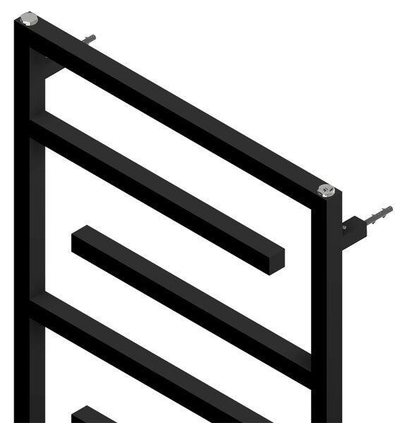 BPS-koupelny Kúpeľňový radiátor ANIKA BL 2 445W, 60x138 cm, čierny