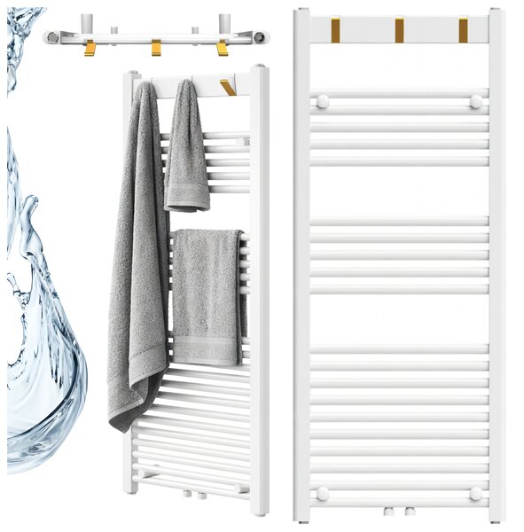 BPS-koupelny Kúpeľňový radiátor YASUR WH 2 494W, 50x120 cm, biely