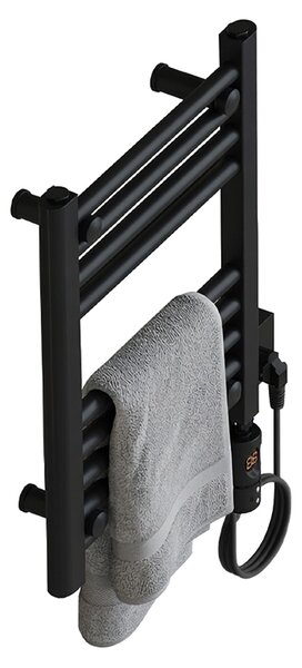 BPS-koupelny Elektrický kúpeľňový radiátor MANAM BL 300W, 40x50 cm, čierny