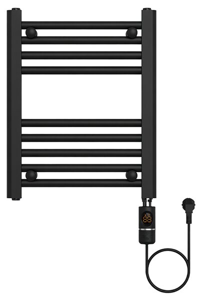 BPS-koupelny Elektrický kúpeľňový radiátor MANAM BL 300W, 40x50 cm, čierny