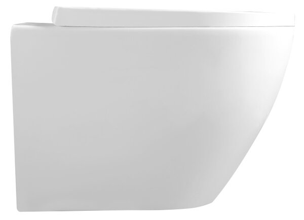 BPS-koupelny Závesná WC misa so SoftClose sedadlom FLOW WH TR 02, biela
