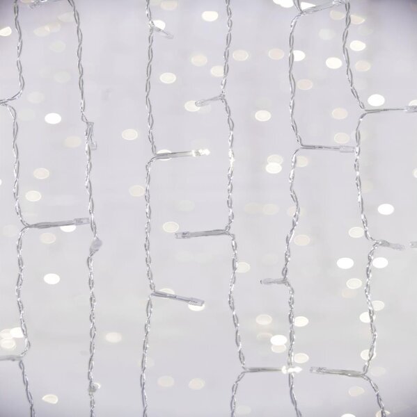 LED vonkajší záves CURTAIN 480xLED/8,4W/230V 3x3 m IP44 studená biela