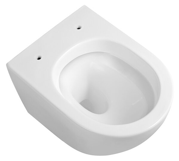 BPS-koupelny Závesná WC misa so SoftClose sedadlom FLOW WH TR 03, biela