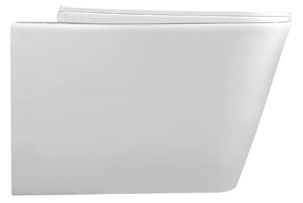BPS-koupelny Závesná WC misa so SoftClose sedadlom RAIN WH RIM 03, biela