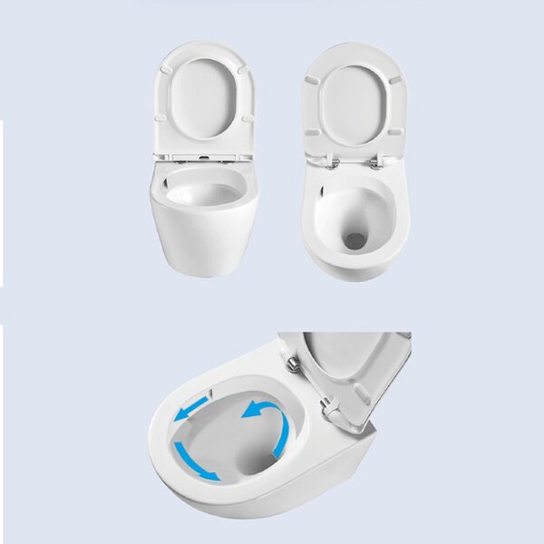 BPS-koupelny Závesná WC misa so SoftClose sedadlom PRIMA WH TR 02, biela