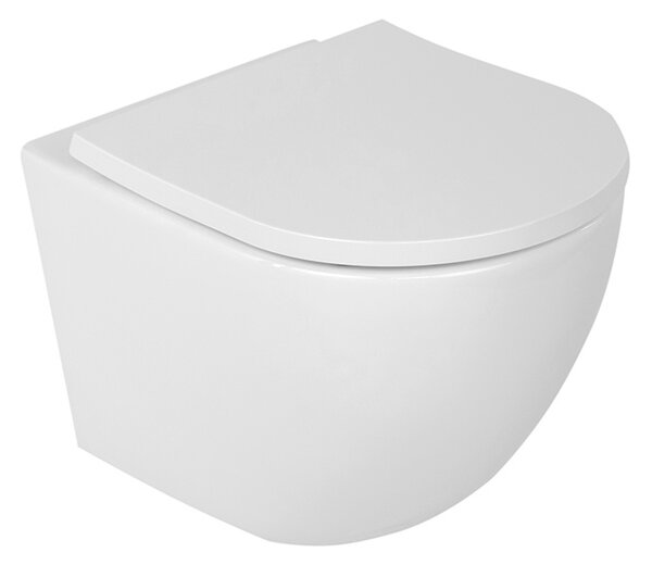 BPS-koupelny Závesná WC misa so SoftClose sedadlom PURO WH 02, biela