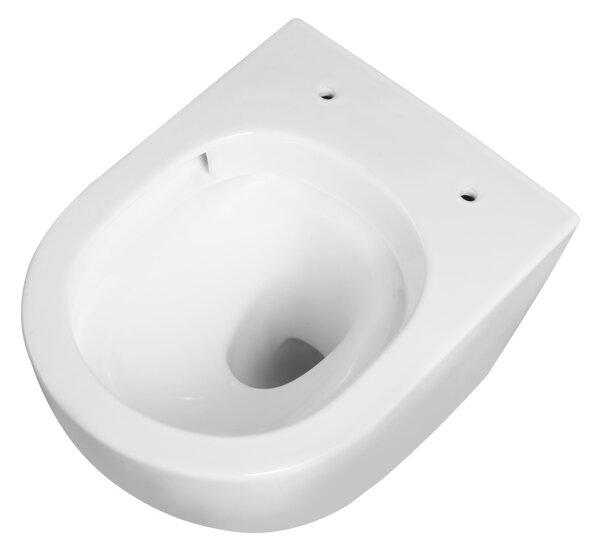 BPS-koupelny Závesná WC misa so SoftClose sedadlom FLOW WH TR 02, biela