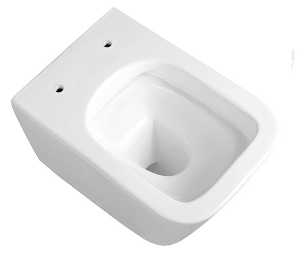 BPS-koupelny Závesná WC misa so SoftClose sedadlom RAIN WH RIM 03, biela