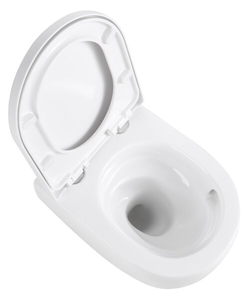 BPS-koupelny Závesná WC misa so SoftClose sedadlom LAKE WH TR 02, biela