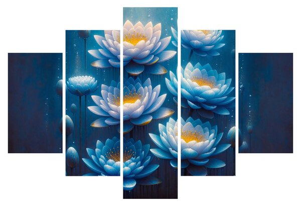 Obraz - Lekná pod hladinou (150x105 cm)
