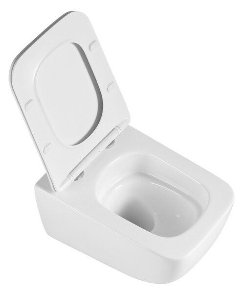 BPS-koupelny Závesná WC misa so SoftClose sedadlom YUZU WH TR 03, biela
