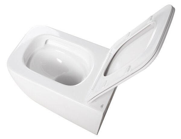 BPS-koupelny Závesná WC misa so SoftClose sedadlom YUZU WH TR 03, biela