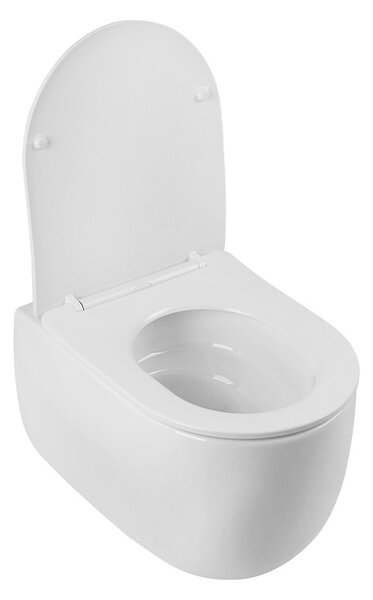 BPS-koupelny Závesná WC misa so SoftClose sedadlom LAKE WH TR 03, biela