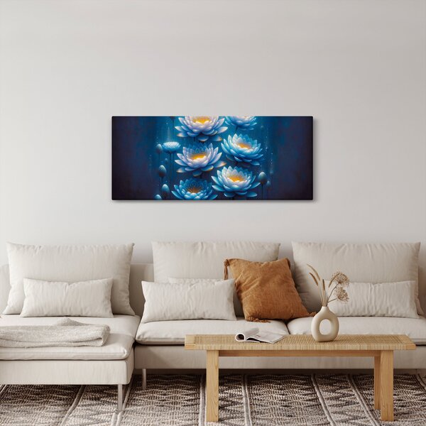 Obraz - Lekná pod hladinou (120x50 cm)