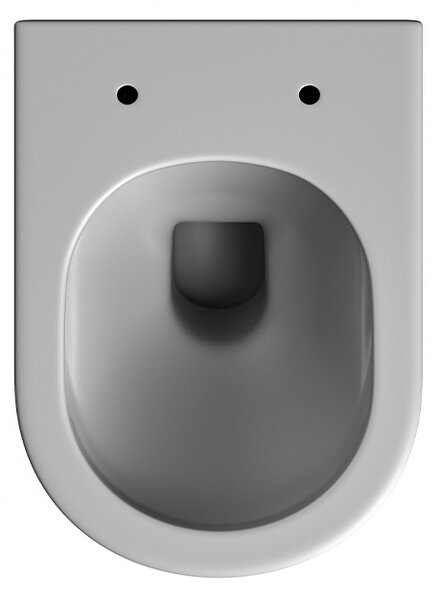 BPS-koupelny Závesná WC misa so SoftClose sedadlom LUMA MTGR RIM 03, sivá mat