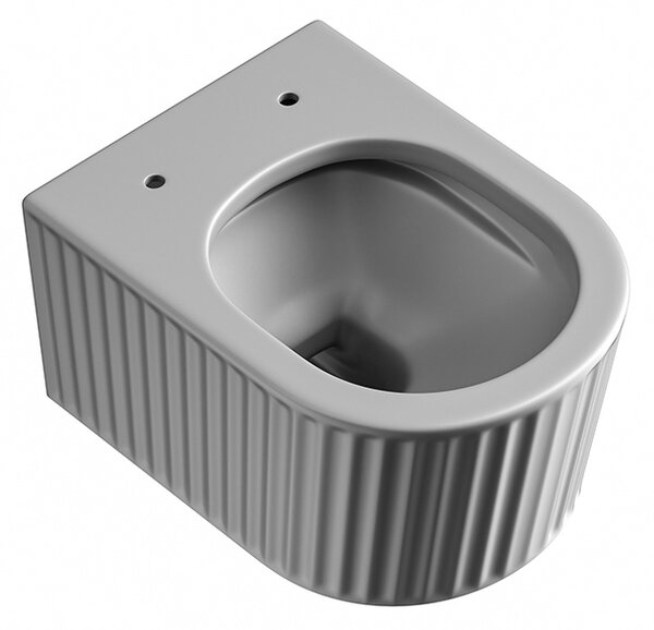 BPS-koupelny Závesná WC misa so SoftClose sedadlom LUMA MTGR RIM 03, sivá mat