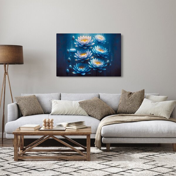Obraz - Lekná pod hladinou (90x60 cm)