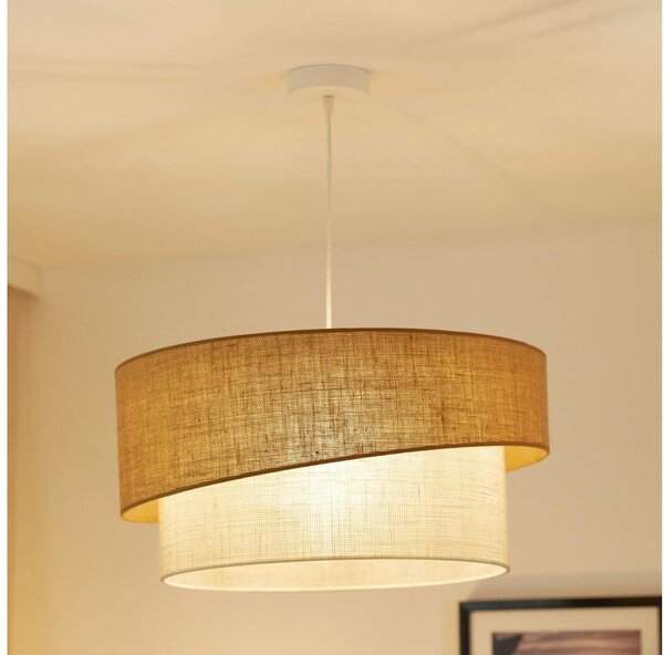 Brilagi - Luster na lanku SHINE 1xE27/15W/230V pr. 50 cm béžová/krémová