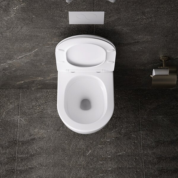 BPS-koupelny Závesná WC misa so SoftClose sedadlom NERO WH 03, biela