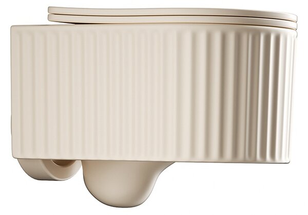 BPS-koupelny Závesná WC misa so SoftClose sedadlom LUMA CAP RIM 03, cappuccino