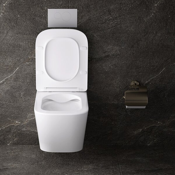 BPS-koupelny Závesná WC misa so SoftClose sedadlom AQUA WH 03, biela
