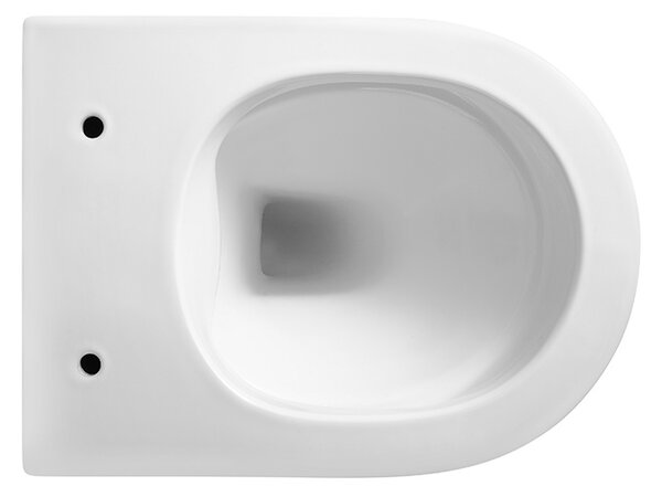 BPS-koupelny Závesná WC misa so SoftClose sedadlom MIZU WH RIM 01, biela