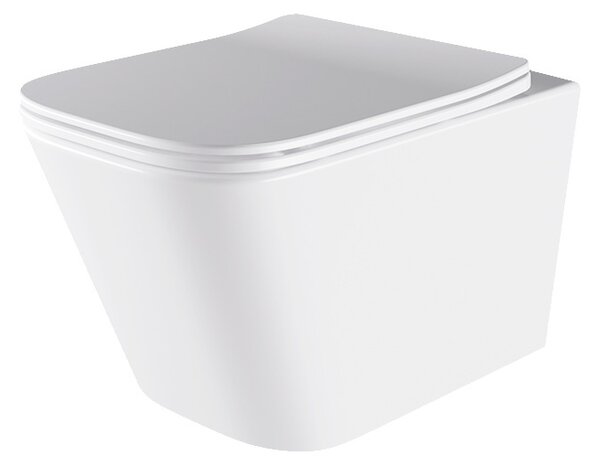 BPS-koupelny Závesná WC misa so SoftClose sedadlom AQUA WH 03, biela
