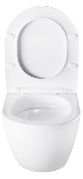 BPS-koupelny Závesná WC misa so SoftClose sedadlom NERO WH 03, biela