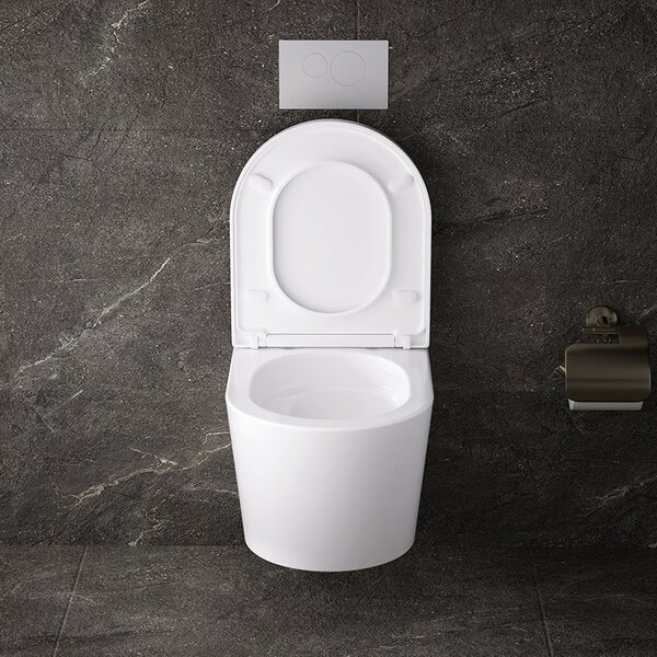 BPS-koupelny Závesná WC misa so SoftClose sedadlom ELITE WH 02, biela