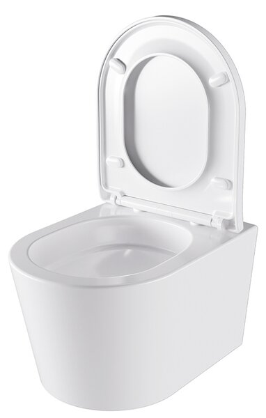 BPS-koupelny Závesná WC misa so SoftClose sedadlom ELITE WH 02, biela