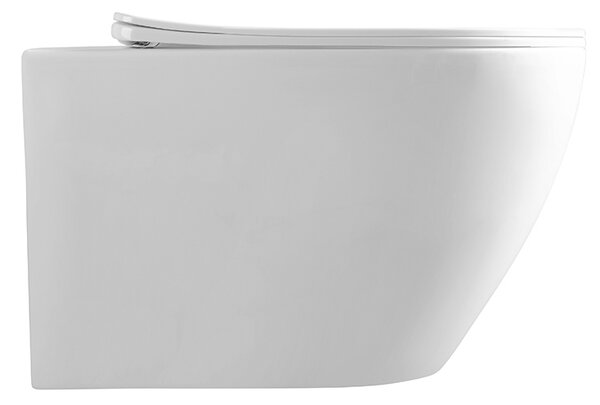 BPS-koupelny Závesná WC misa so SoftClose sedadlom MIZU WH TR 03, biela