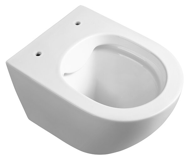 BPS-koupelny Závesná WC misa so SoftClose sedadlom MIZU WH RIM 01, biela