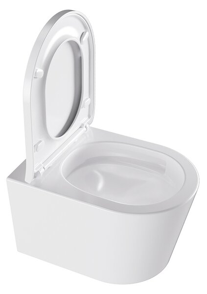 BPS-koupelny Závesná WC misa so SoftClose sedadlom ELITE WH 02, biela
