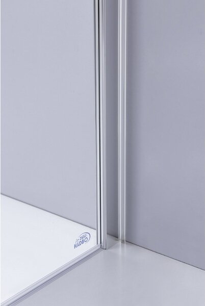 BPS-koupelny Štvorcový sprchový kút KZ1190B 90x90 chróm/transparent + vanička RIKO BL čierna