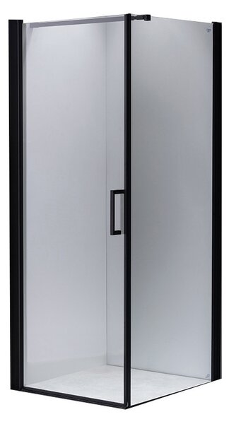 BPS-koupelny Štvorcový sprchový kút BS44 80x80 čierna/transparent - bez vaničky