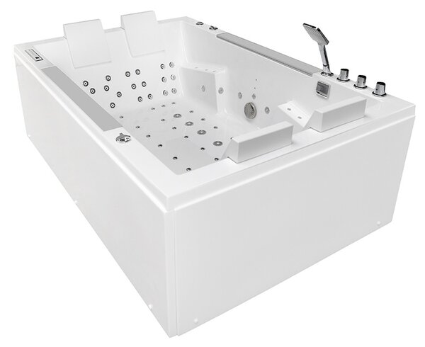 BPS-koupelny Hydromasážna vaňa KARI 942 WH 180x120 Biela s ohrevom vody