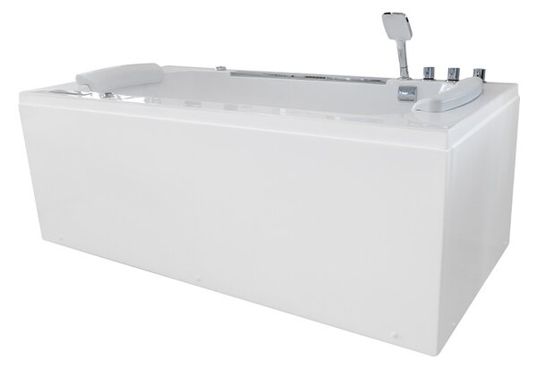 BPS-koupelny Hydromasážna vaňa MARBE 941 180x90 BIELA s ohrevom vody