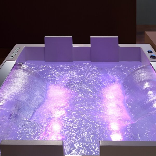 BPS-koupelny Hydromasážna vaňa KARI 942 WH 180x120 Biela s ohrevom vody