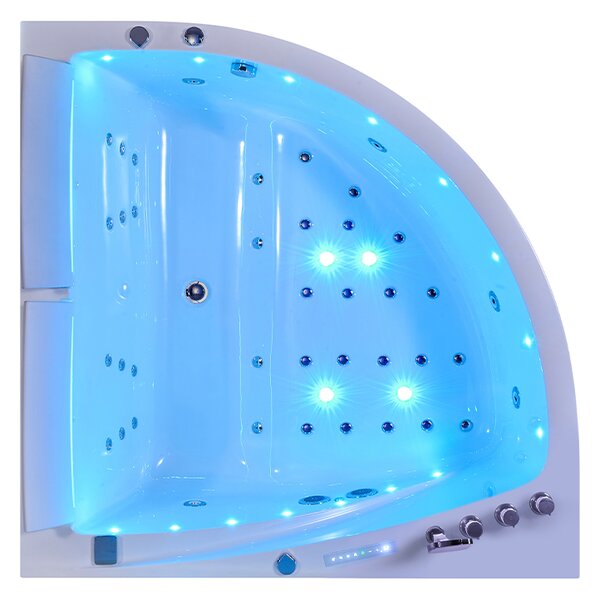 BPS-koupelny Hydromasážna vaňa INGA 150x150 s ohrevom vody