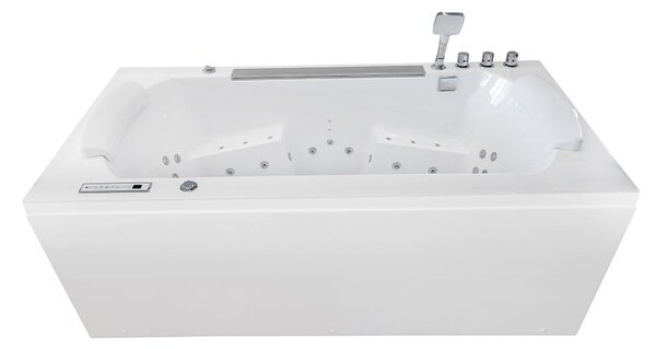 BPS-koupelny Hydromasážna vaňa MARBE 941 180x90 BIELA s ohrevom vody