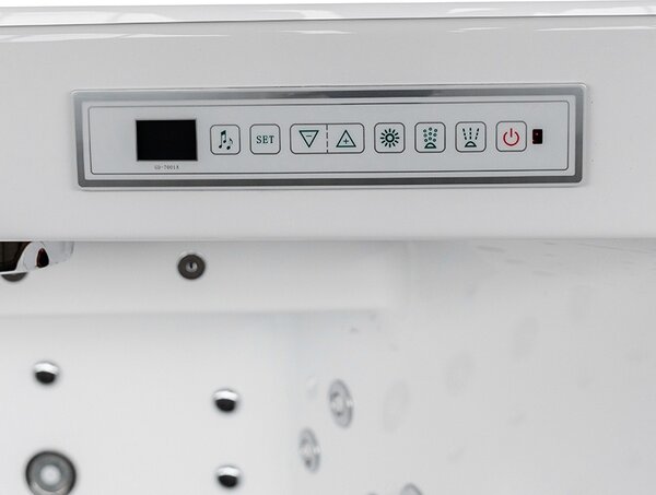 BPS-koupelny Hydromasážna vaňa KARI 942 WH 180x120 Biela s ohrevom vody