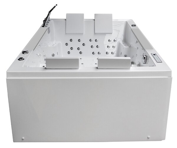 BPS-koupelny Hydromasážna vaňa KARI 942 WH 180x120 Biela s ohrevom vody
