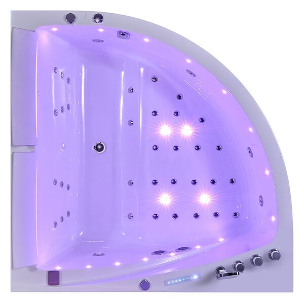 BPS-koupelny Hydromasážna vaňa INGA 150x150 s ohrevom vody